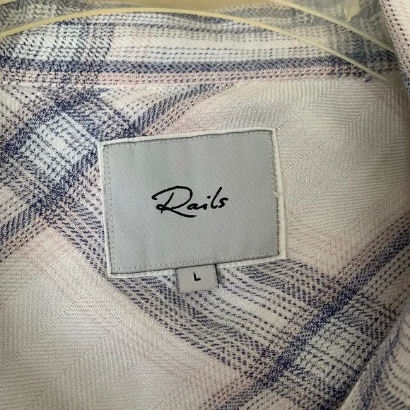 Rails 'Hunter White Coast Blush' plaid button down shirt - Picture 3 of 8